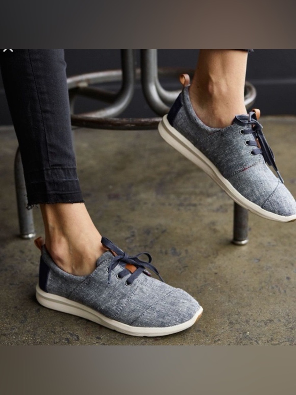 Toms Blue Canvas Sneakers
